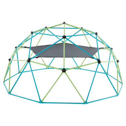 Climbing Dome, 305cm Geometric Dome Climber with Swing & Hammock, 453kg Loading Kid's Jungle Gym Playground, Easy-Assembly Outdoor Backyard Climbing Equipment for Boys Girls 3 to 10 Years Old