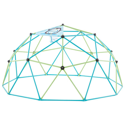 Climbing Dome, 305cm Geometric Dome Climber for Kids, 453kg Loading Jungle Gym Playground with Octopus Net & 2 Basketballs, Easy-Assembly Outdoor Backyard Climbing Toys - Gift for Boys Girls