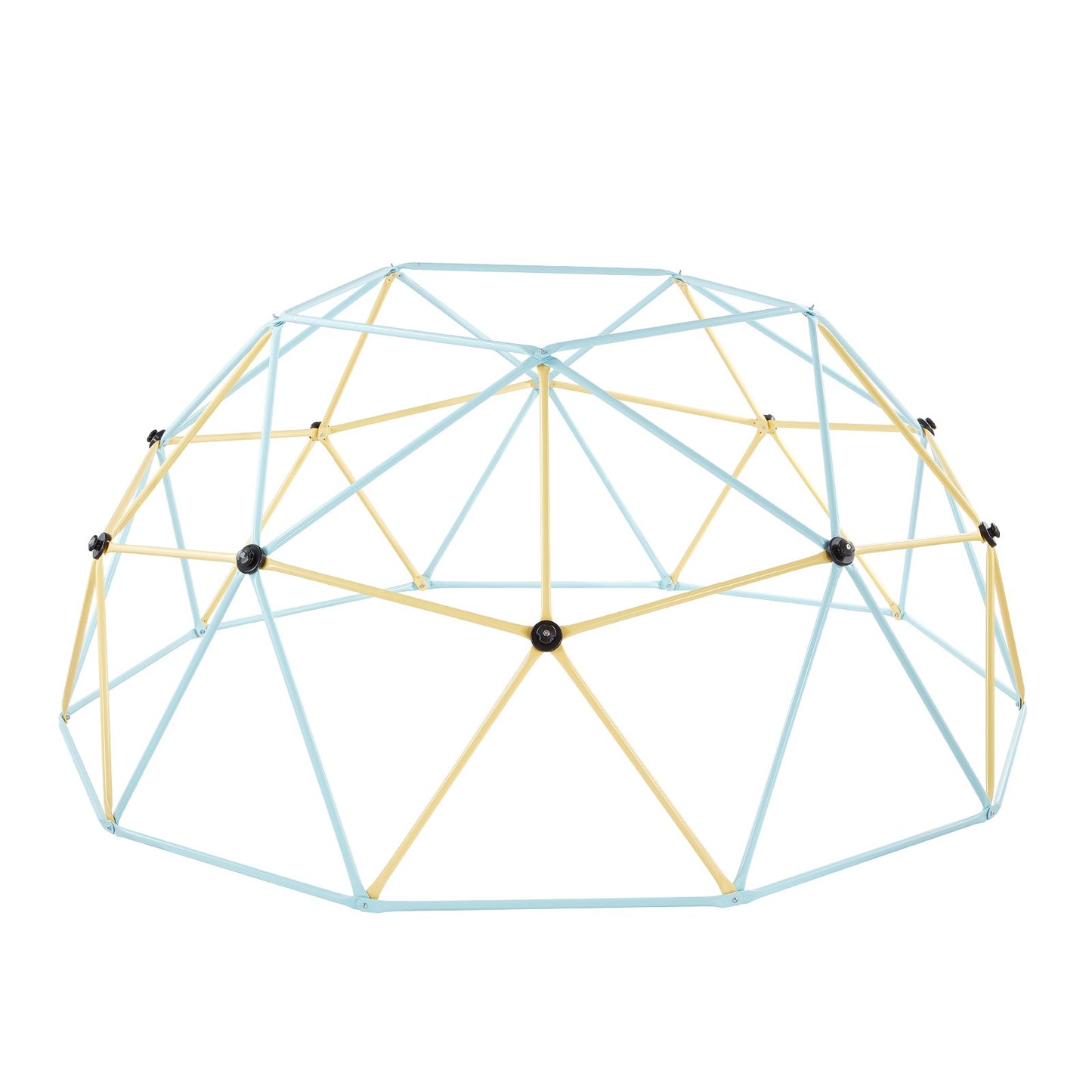 Climbing Dome, 305cm Geometric Dome Climber, 453kg Loading Jungle Gym Playground with 2 Basketballs & Octopus Net, Easy-Assembly Outdoor Backyard Climbing Equipment for Kids 3 to 10 Years Old