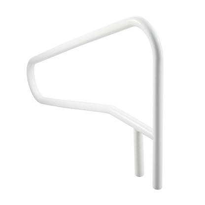 Pool Rail, 137.1 x 81.3 cm Pool Handrail, 100kg Load Capacity Heavy Duty Stainless Steel Swimming Handrail, Seamless Welding, Recessed or Base Mount, for Poolside, Water Parks, Spa Centers