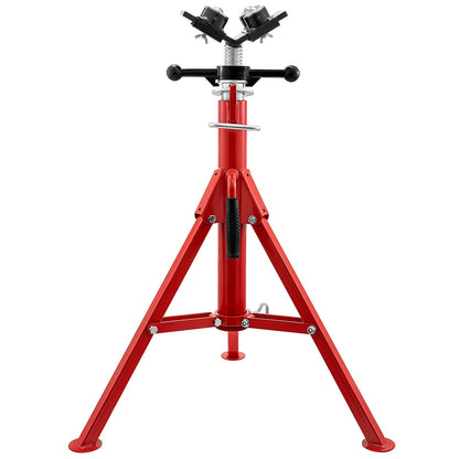 VEVOR Pipe Jack Stand with 4-Ball Transfer V-Head 6mm Thickness and Folding Legs