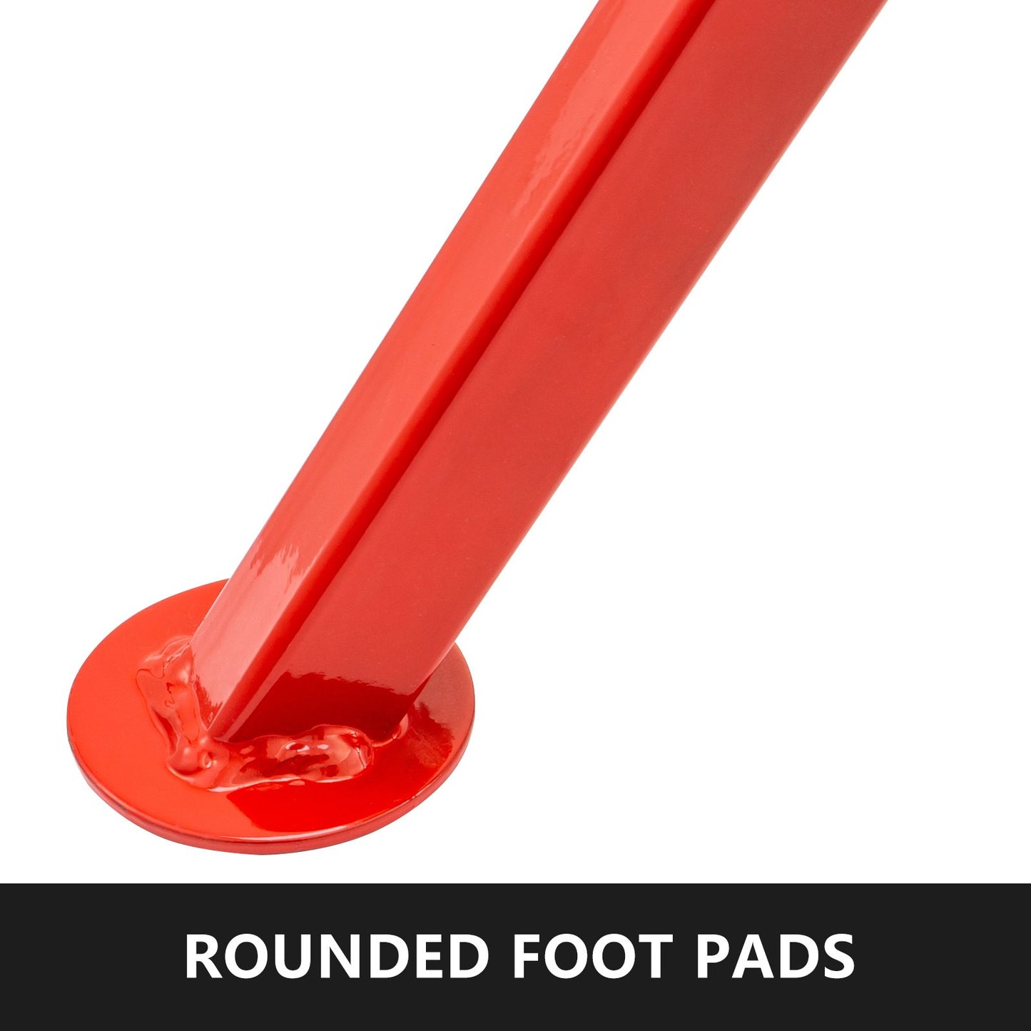 VEVOR Pipe Jack Stand with 4-Ball Transfer V-Head 6mm Thickness and Folding Legs
