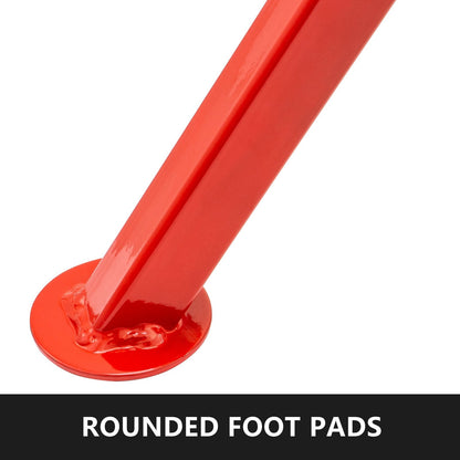 Adjustable Pipe Jack Stand with V-Head, 0.15m Thick, 680kg Capacity, Folding Legs