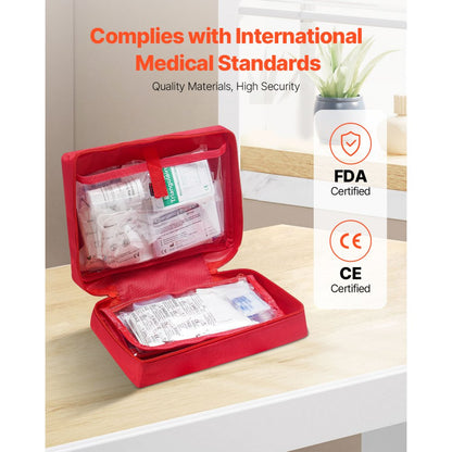 VEVOR First Aid Kit 420 Pieces Large Survival Bag Emergency Medical Supplies