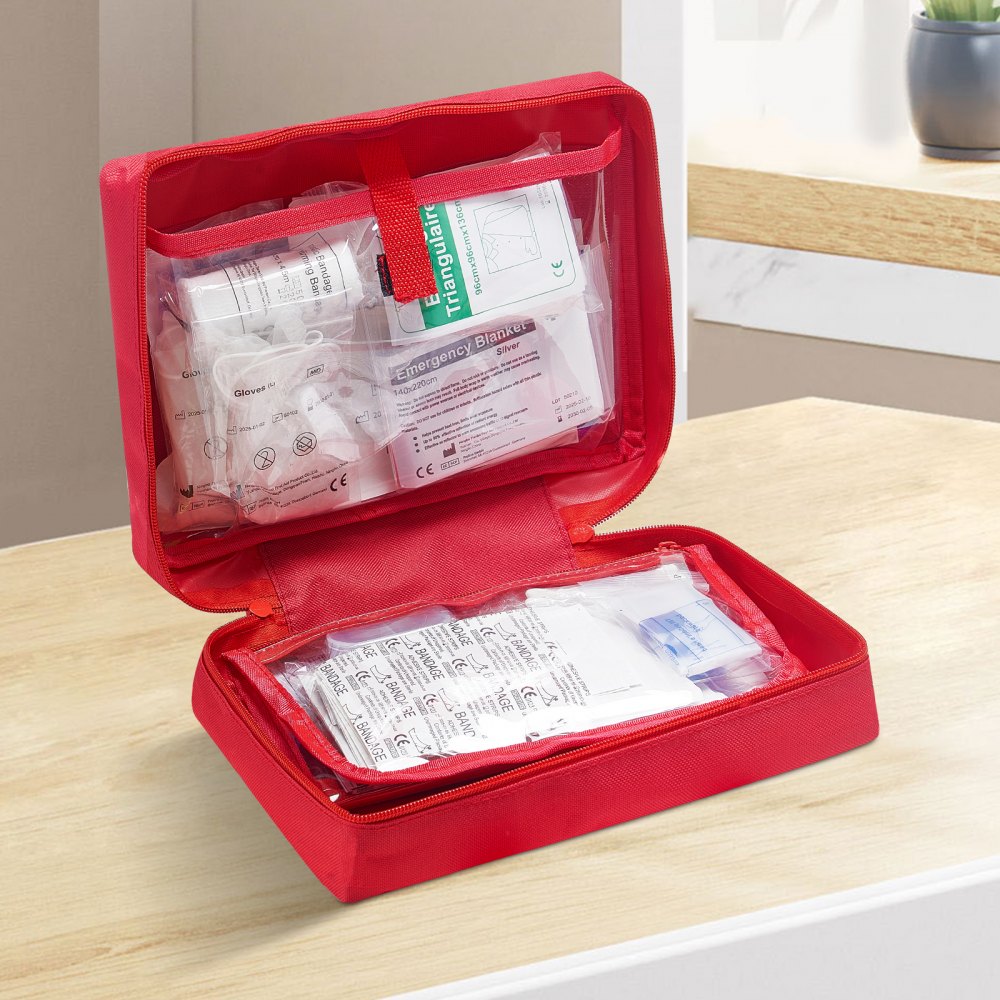 VEVOR First Aid Kit 420 Pieces Large Survival Bag Emergency Medical Supplies