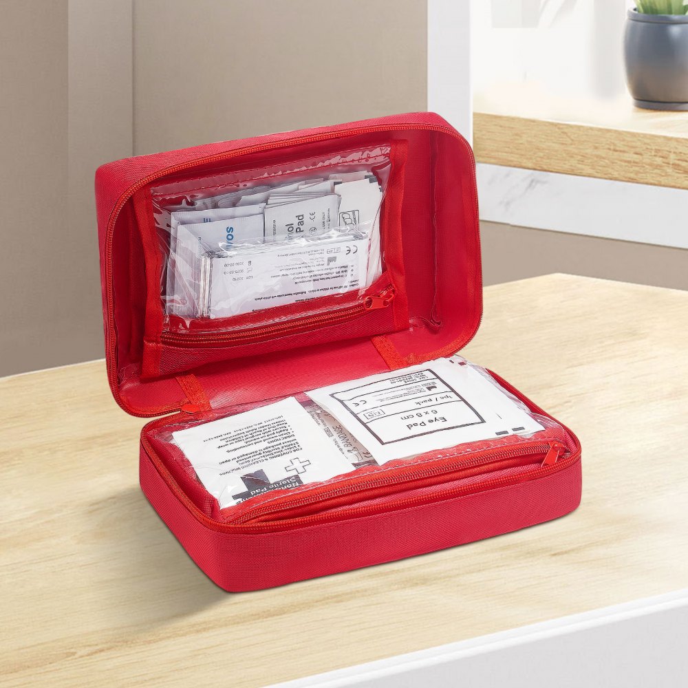 VEVOR First Aid Kit 500 Pieces Large Survival Bag Emergency Medical Supplies