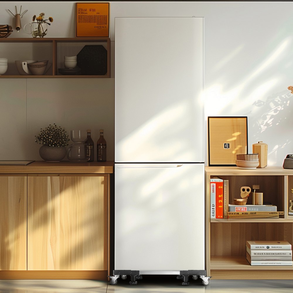 Fridge Stand Mobile Base 500 kg 69.9-89.9 cm Adjustable Furniture Dolly