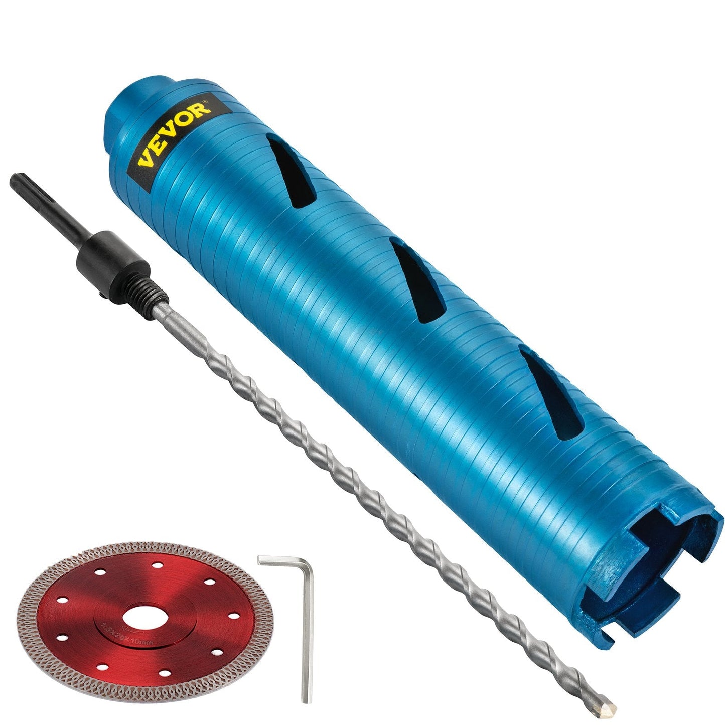 Diamond Core Drill Bit, 63.5mm Diameter, 241.3mm Depth for Concrete & Brick