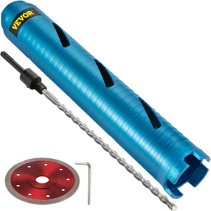 VEVOR Core Drill Bit,  50.8 mm Diameter 11 Threaded, 241.3mm Depth Diamond Dry Coring