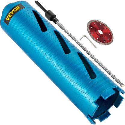 Diamond Core Drill Bit, 76.2mm Diameter, 241.3mm Depth for Concrete & Brick