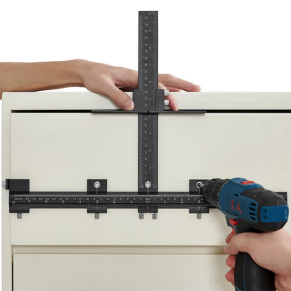 VEVOR Cabinet Hardware Jig Aluminum Alloy Cabinet Handle Jig with Center Punch