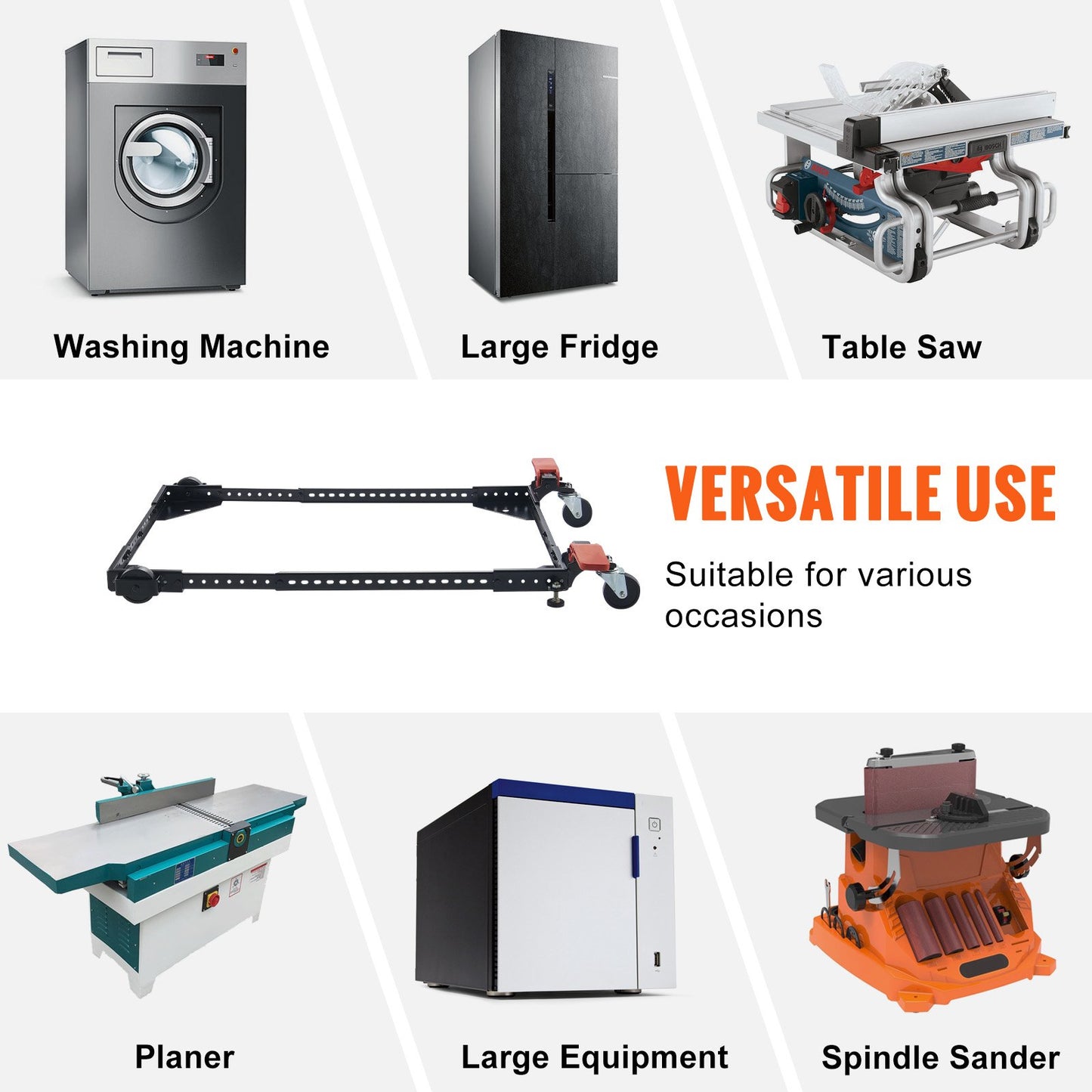 VEVOR Mobile Base Heavy Duty Universal Stand 226.8kg Capacity For Tools Machines