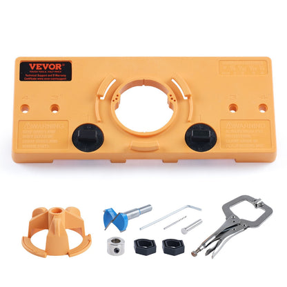 Concealed Cabinet Hinge Jig with Clamp, Woodworking Tool, 26mm & 35mm Hinges