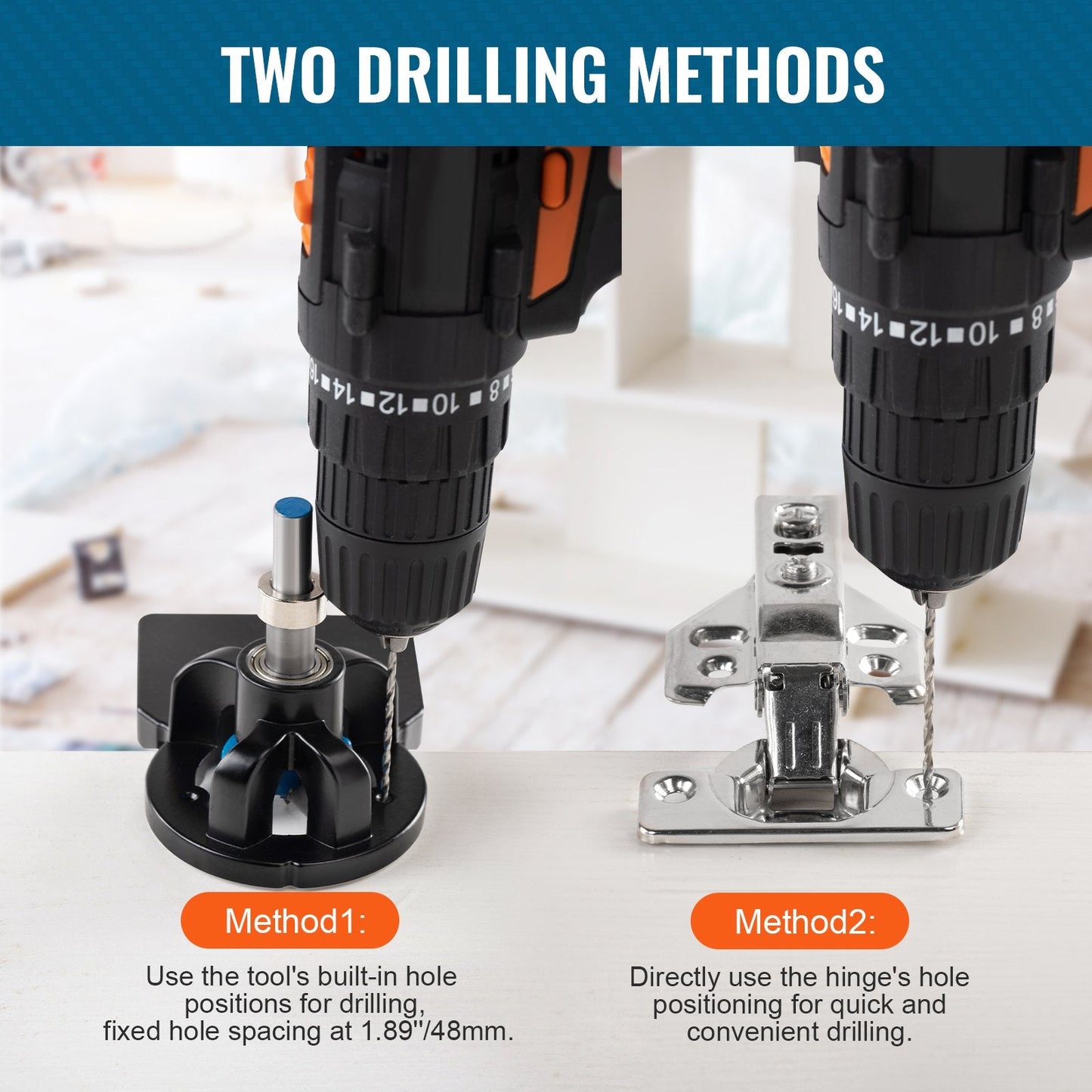 35mm Concealed Door Hinge Jig, Aluminum Alloy, Adjustable & Accurate Tool