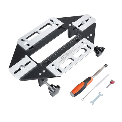 Adjustable Aluminum Door Hinge Jig for Precision Woodworking (1.65 kg)
