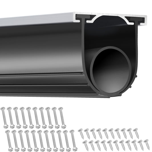 VEVOR Garage Door Seals Bottom Rubber, U Shape +O Ring Garage Door Bottom Weather