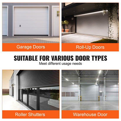 Garage Door Bottom Weather Seal, U + O Shape, 4.8m, Black, Easy Install