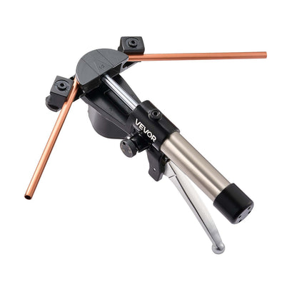 Hydraulic Tubing Bender Kit, 6 mm to 22 mm, Copper Tube Pipe Bender, HVAC Bending Tool Set, 90° Bend, with 7 Aluminium Alloy Dies, for HVAC Air Conditioning Refrigeration Automotive Auto Repair