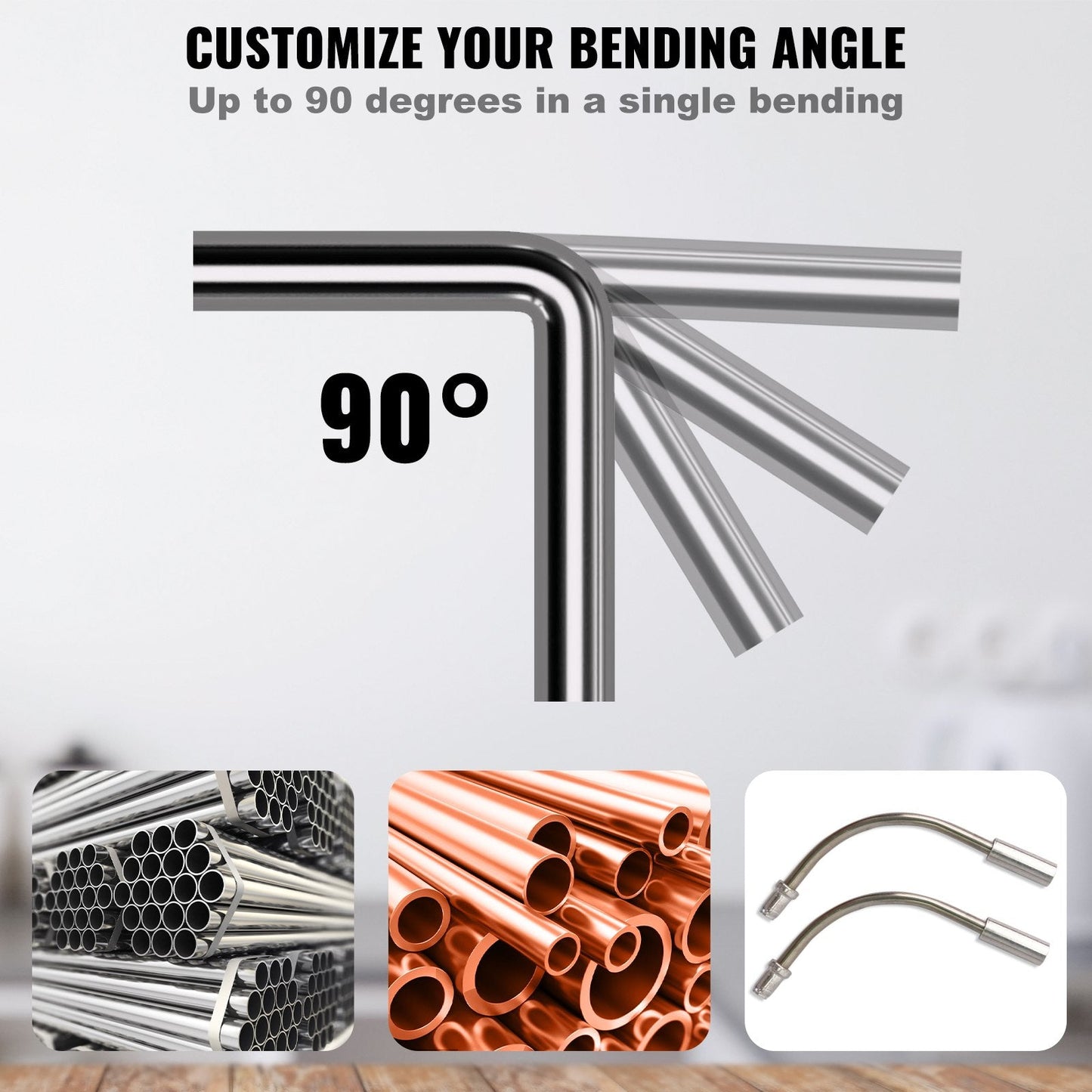 Ratcheting Tube Bender with 7 Dies for HVAC Repair (1/4"-7/8")