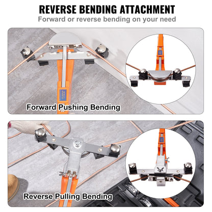 Ratcheting Tube Bender with 7 Dies for HVAC Repair (1/4"-7/8")