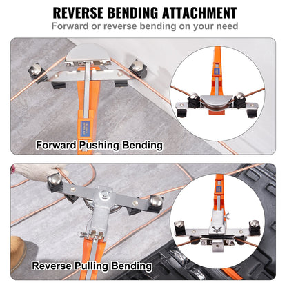 VEVOR Pipe Tube Bender, 1/4"-7/8" Ratcheting Tubing Benders, 90°Forward/Reverse