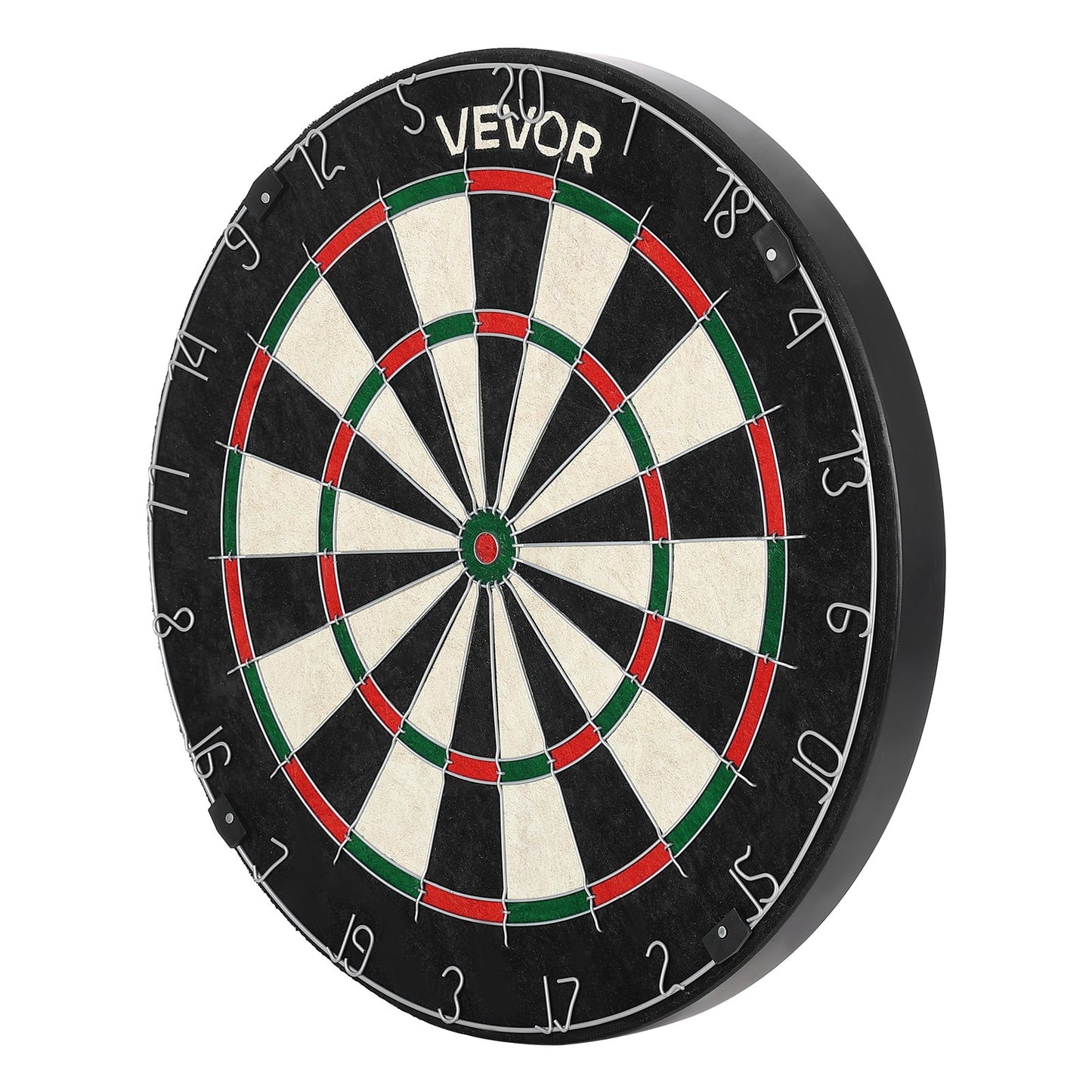 Dartboard with 6 Darts & Scoring Kit, Self-Healing Sisal Fibers Dartboard with Staple-Free Bullseye & Rotating Number Ring, 451mm Professional Steel Tip Dart Board Set for Home Party Game Room