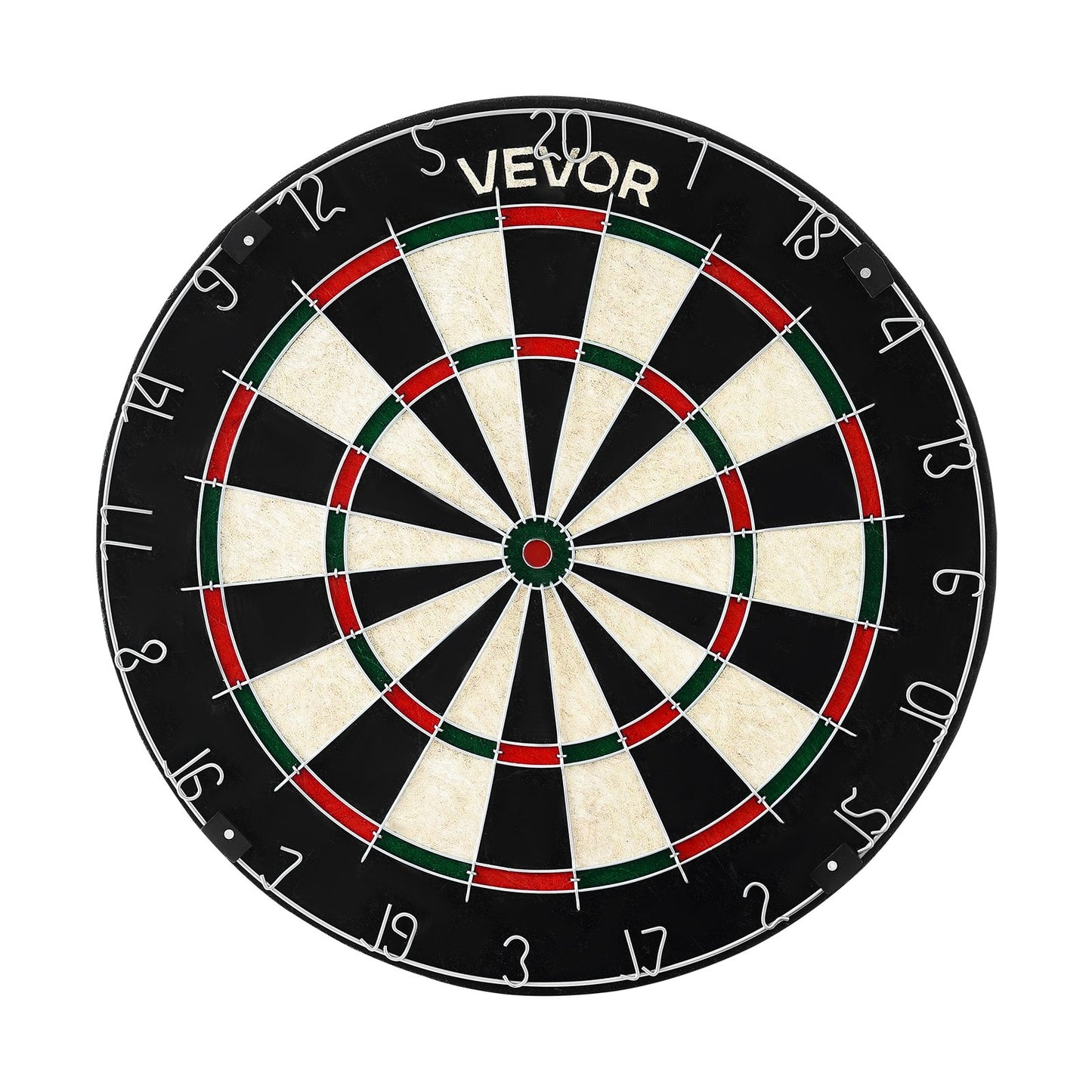 Dartboard with 6 Darts & Scoring Kit, Self-Healing Sisal Fibers Dartboard with Staple-Free Bullseye & Rotating Number Ring, 451mm Professional Steel Tip Dart Board Set for Home Party Game Room