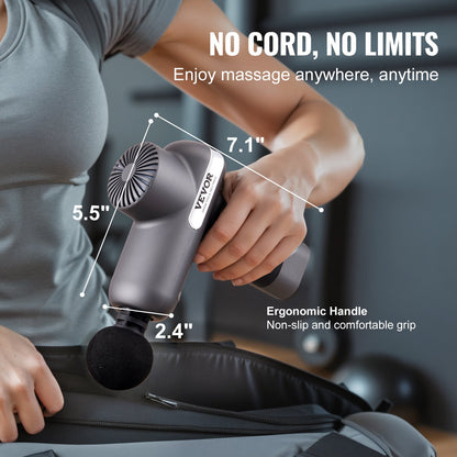 VEVOR Massage Gun Deep Tissue, Percussion Muscle Massager for Athletes - with 5