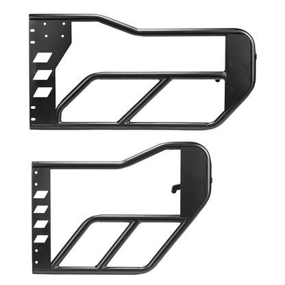 Jeep Tube Doors, 4-Door, Compatible with 2018-2026 Jeep Wrangler JL & 2020-2026 Gladiator JT, Steel Off Road Front & Rear Tubular Half Doors with DOT Certified Side View Mirrors and Rubber Pads