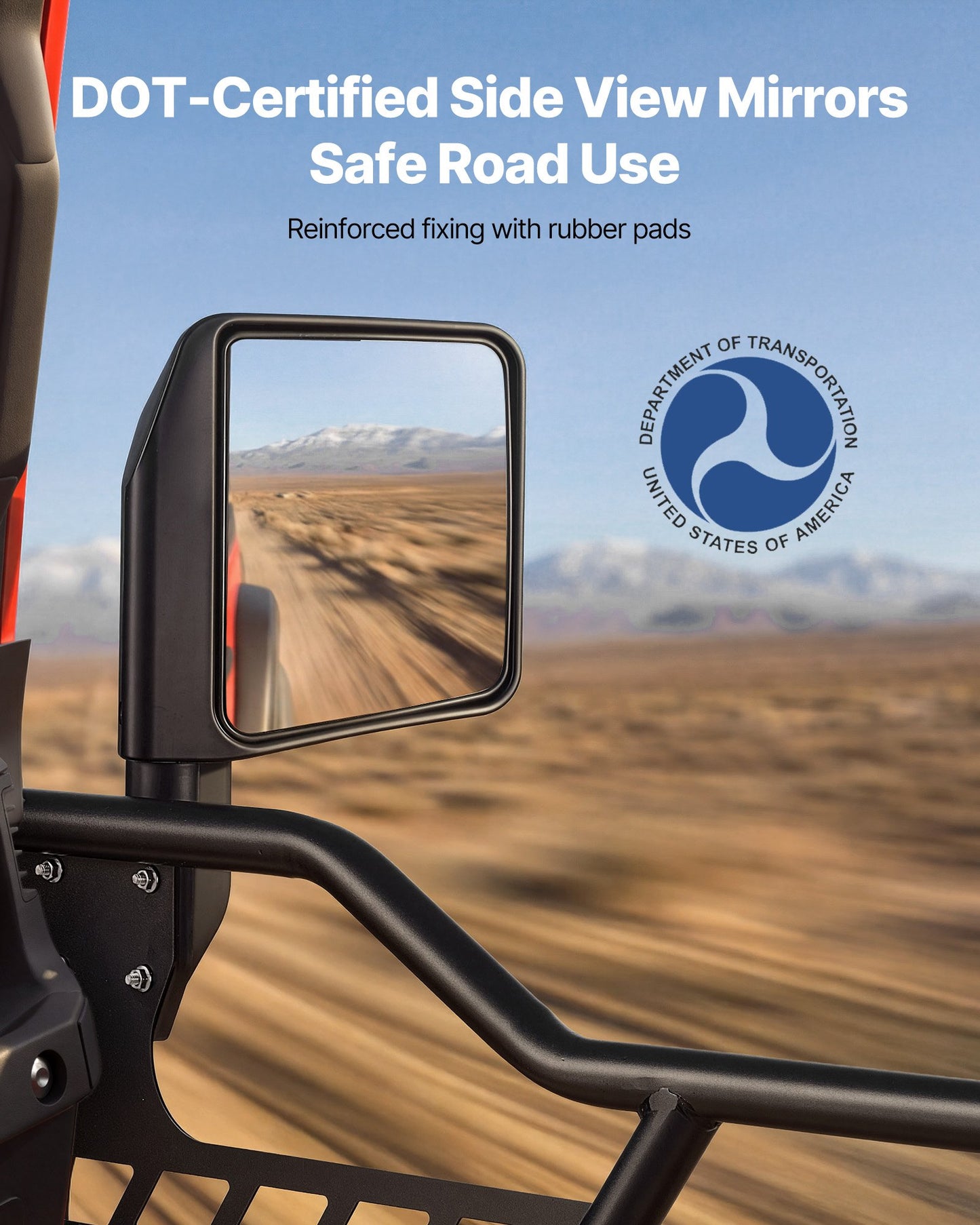 Jeep Tube Doors, 4-Door, Compatible with 2007-2018 Jeep Wrangler JK JKU Unlimited, Steel Off Road Front & Rear Tubular Half Doors with DOT Certified Side View Mirrors, Storage Bag & Rubber Pads