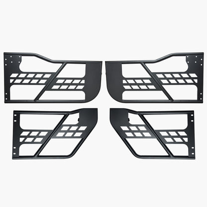 Jeep Tube Doors, 4-Door, Hunting Style Jeep Tubular Door with DOT Certified Rear View Mirrors, Jeep Doors with Rubber Pads & Toughened Steel Tube, Fit for 2007-2018 Jeep Wrangler JK