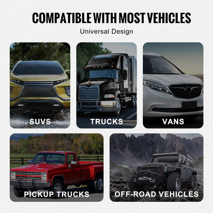 VEVOR 4 Pack 15.7 mm D Ring Shackle with 19 mm Screw Pin 13T Break Strength