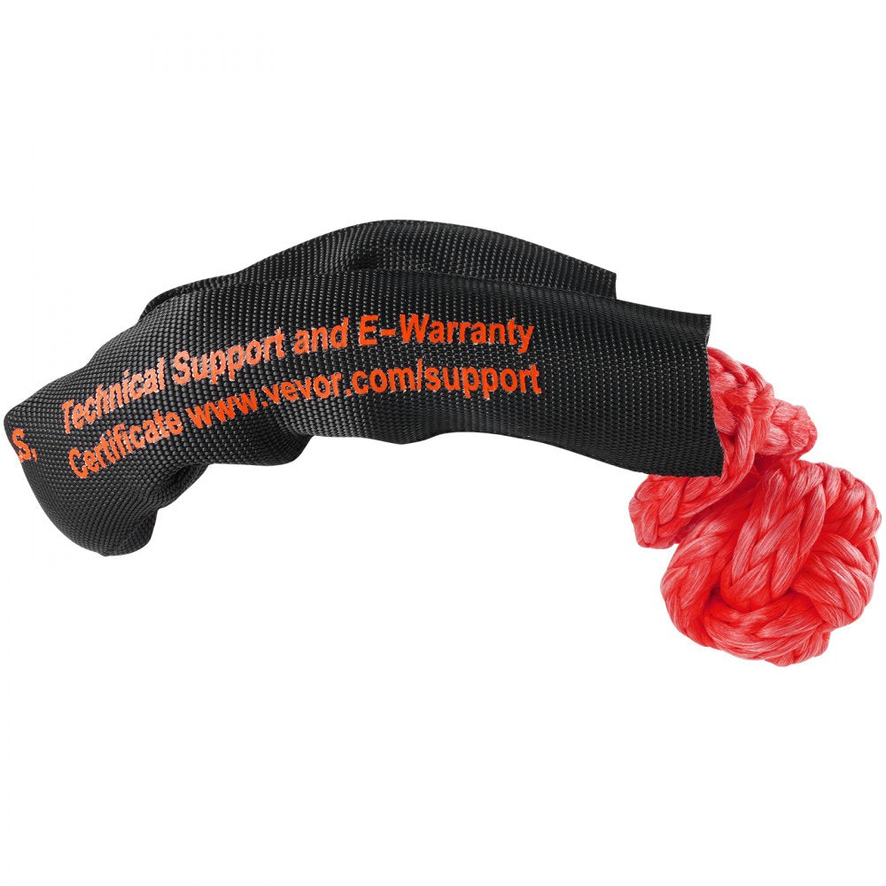 VEVOR Soft Shackle Synthetic Recovery Rope 2PCS 12.7x558.8 mm 20T Break Strength