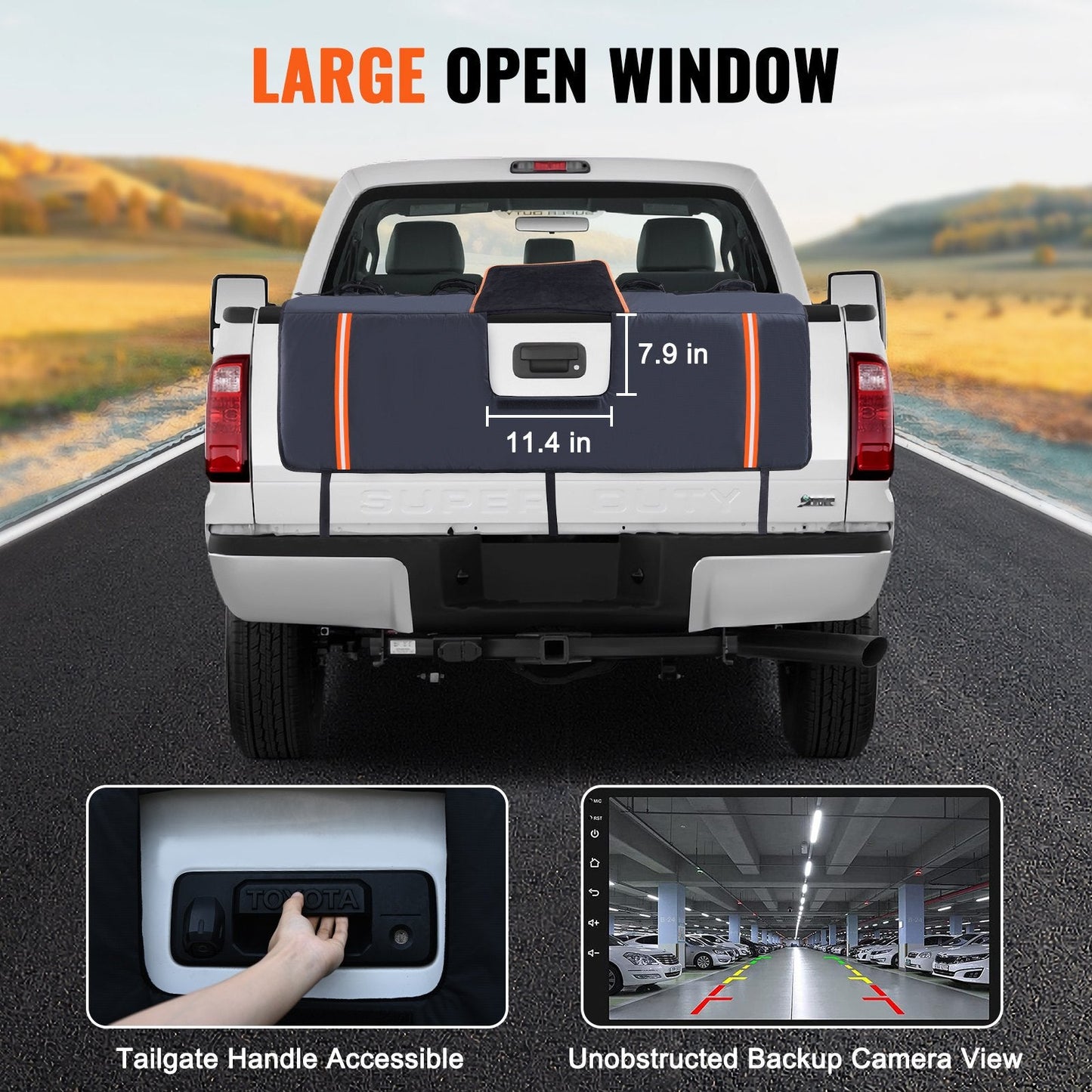 Truck Bed Tailgate Pad for 5 Bikes - 1.35m Wide, Easy Install, Triple-Layer Protection