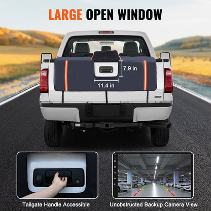 Truck Bed Tailgate Pad for 5 Bikes - 1.35m Wide, Easy Install, Triple-Layer Protection