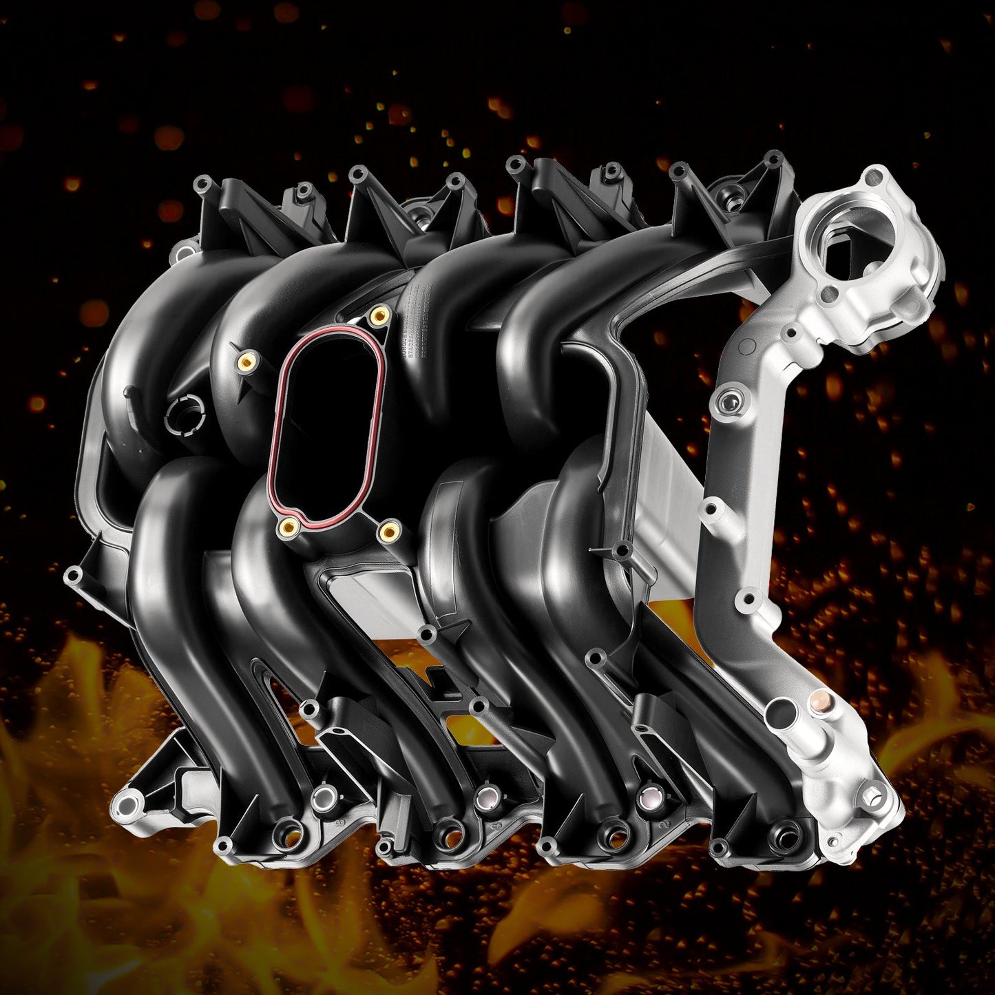 Intake Manifold, with Gasket, Engine Intake Manifold Assembly Compatible with 2000-2004 Ford F150/F250/F350, Replace 615-188, AC2Z-9424-A, 2L1Z-9424-AA, 4C2Z-9424-CA, 5C2Z-9424-AA, 9C2Z-9424-AA