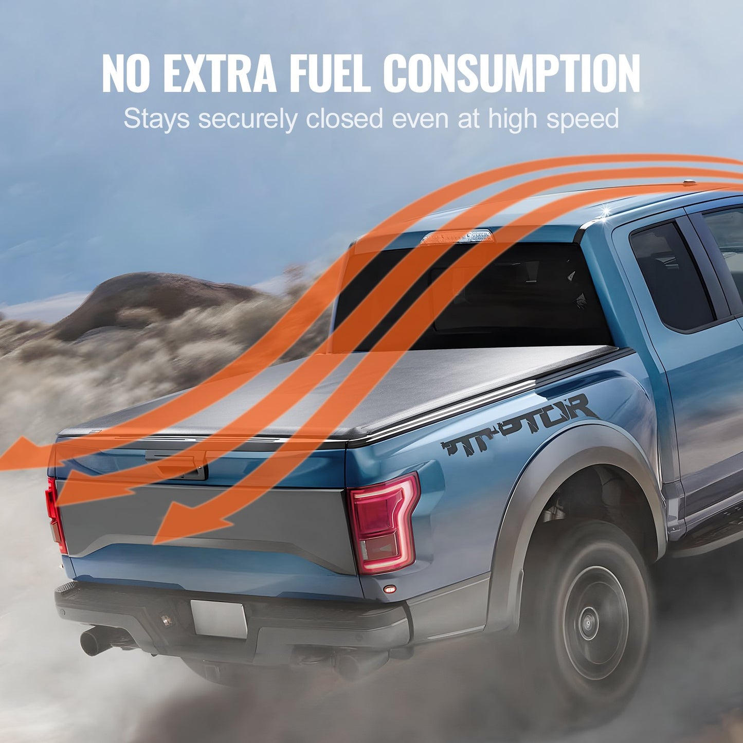 VEVOR Truck Bed Cover, Roll Up Truck Bed Tonneau Cover, Compatible with 2009-2024