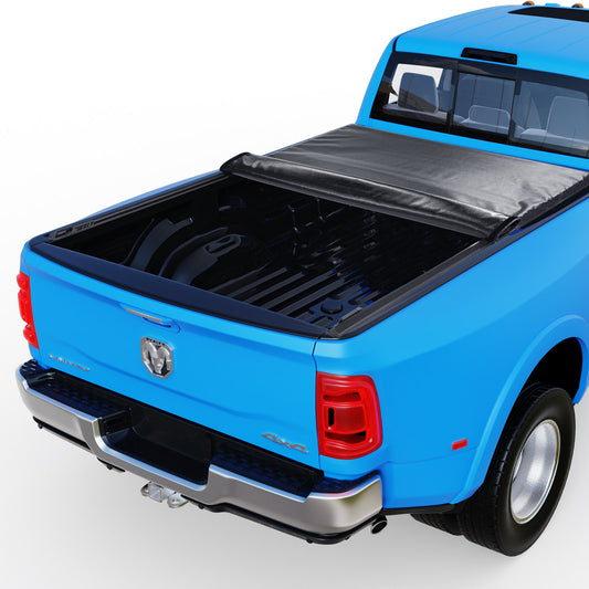 VEVOR Truck Bed Cover, Roll Up Truck Bed Tonneau Cover, Compatible with 2002-2018