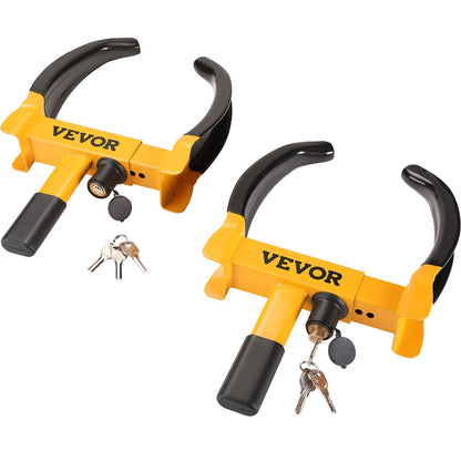 VEVOR Wheel Lock, 2 Packs Universal Wheel Clamp Lock, Adjustable Anti Theft Trailer