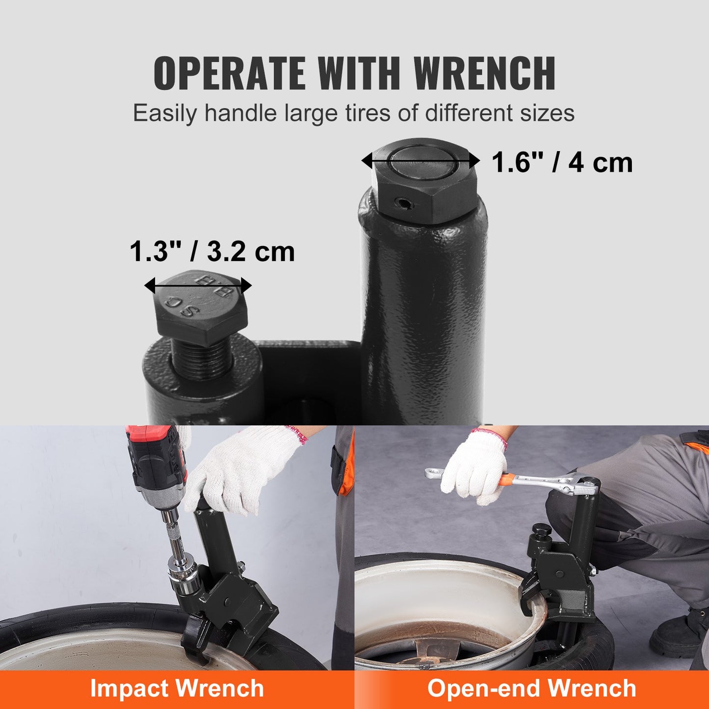 VEVOR Manual Tire Bead Breaker, 96.5- 106.7 mm Tires Changer Tool, Heavy-duty Bead