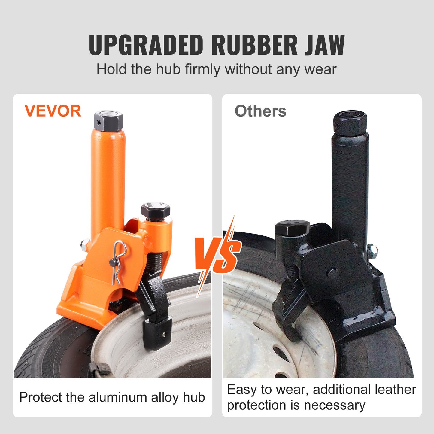 VEVOR Manual Tire Bead Breaker, 96.5-106.7 mm Tires Changer Tool with Rubber Pad,