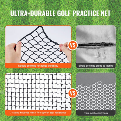 10x10m Multi-Sport Practice Net for Golf, Baseball, Hockey, and Soccer