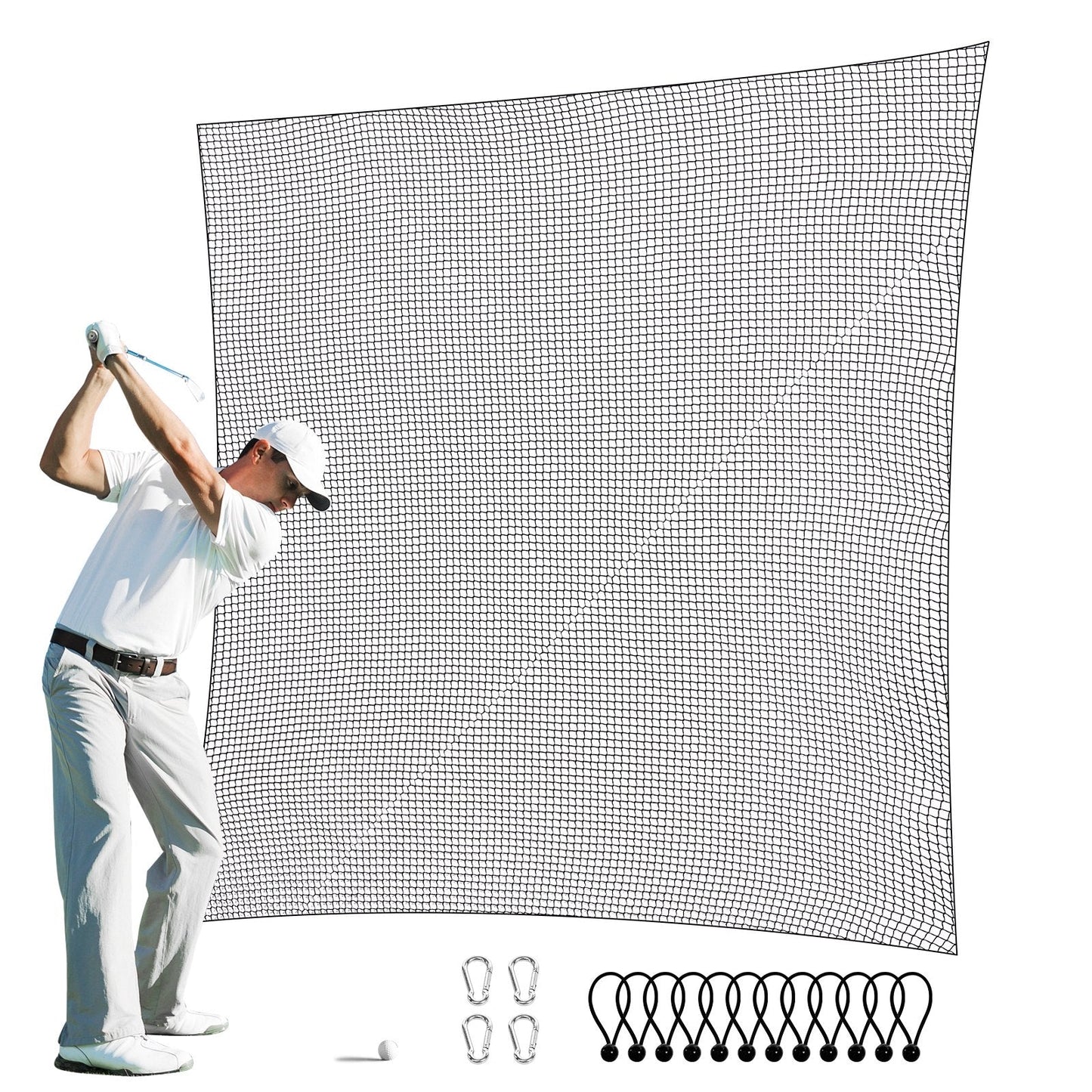 Multi-Sport Practice Net 3x4.5m for Golf, Baseball, Soccer, and Hockey
