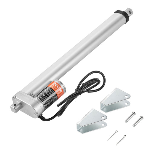 VEVOR Linear Actuator 12V, 12 Inch High Load 330lbs/1500N Linear Actuator, 0.19"/s