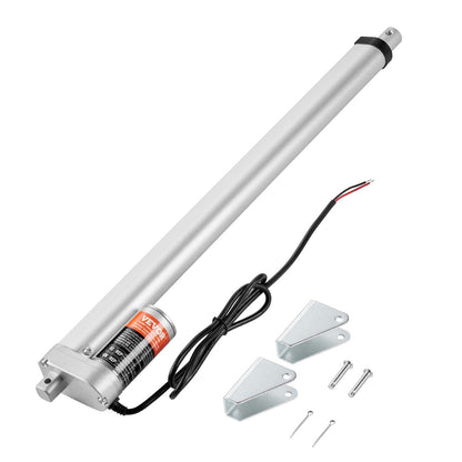 12V Linear Actuator 450mm Stroke, 1500N Load, IP54, 5mm/s Speed, Aluminum Alloy