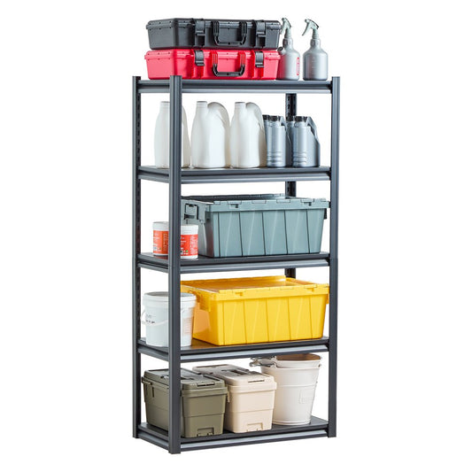 VEVOR Storage Shelves 16" D x 32" W x 63" H 5-tier Garage Storage Shelving,406 x 813 x 1600 mm
