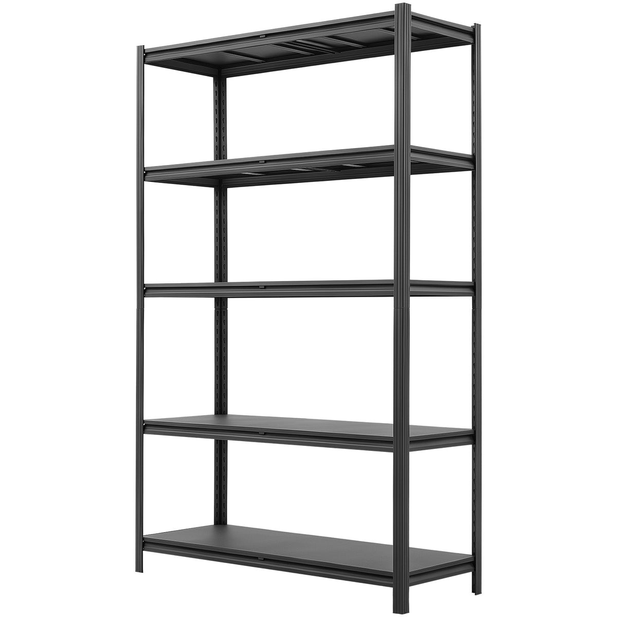 Storage Shelves, 5-Tier Adjustable, 1360.8kg Capacity, Heavy Duty Garage Storage Shelving Unit, Metal Utility Rack Shelf, for Garage Workshop Warehouse Basement, 1230 mm W x 465 mm D x 1962 mm H