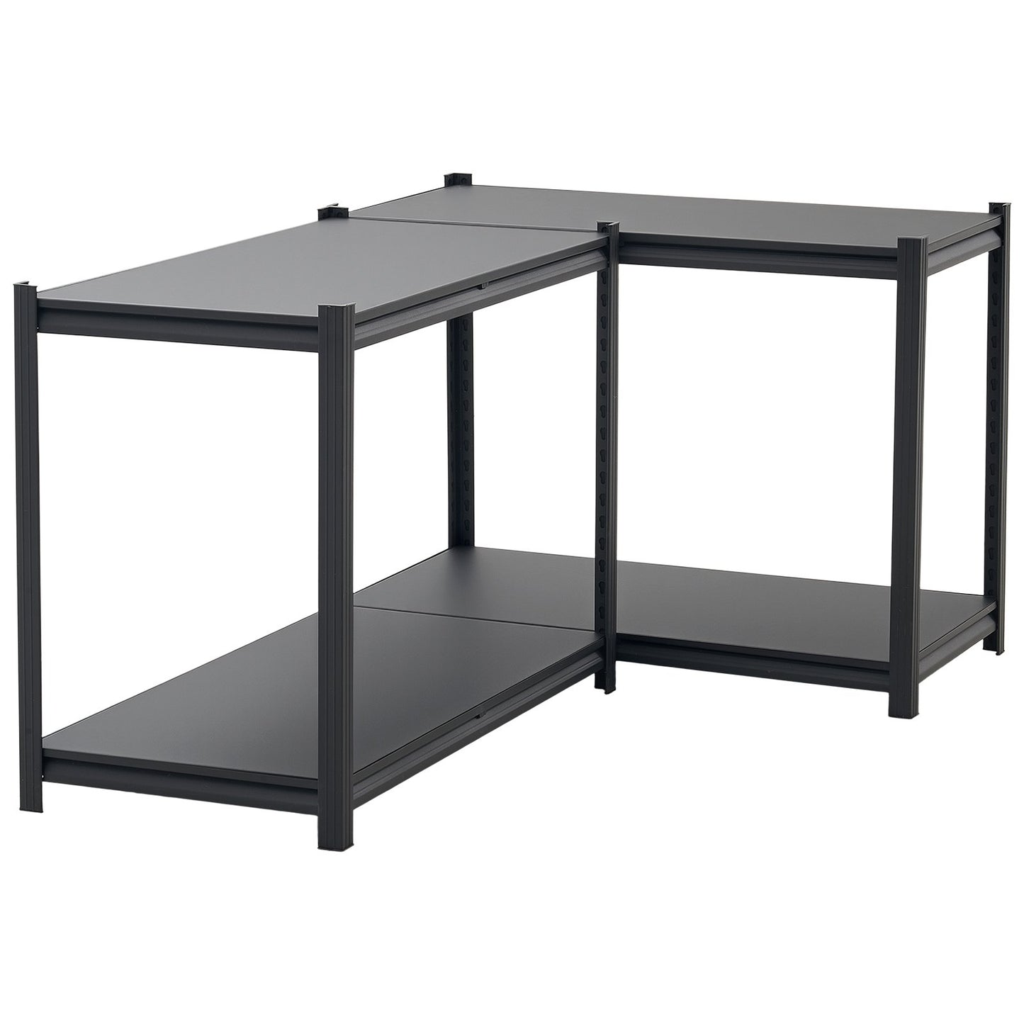 Storage Shelves, 4-Tier Adjustable, 1088.6kg Capacity, Heavy Duty Garage Storage Shelving Unit, Metal Utility Rack Shelf, for Garage Workshop Warehouse Basement, 1030 mm W x 522 mm D x 1529 mm H