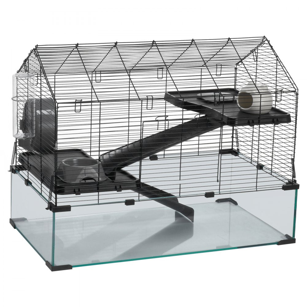 VEVOR Wire Hamster Cage Habitat 29.5in Rodent Gerbil Small Animal House
