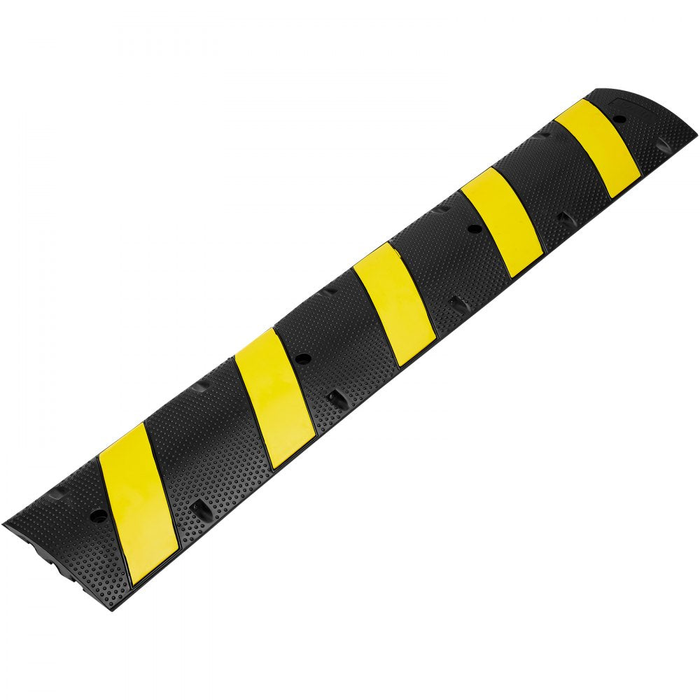 72'' Rubber Speed Bump 2 Channel 22000 lbs Load Heavy Duty Speed Hump